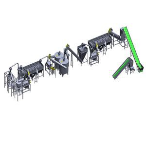 HDPE yas Recycling tshuab rau HDPE Flakes Ntxuav Kab