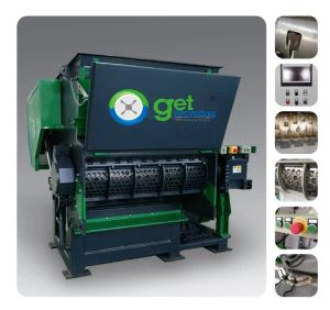 ERS Series-General Lub Hom Phiaj Ib Leeg Ncej Shredder Rau Cov Khoom Raw